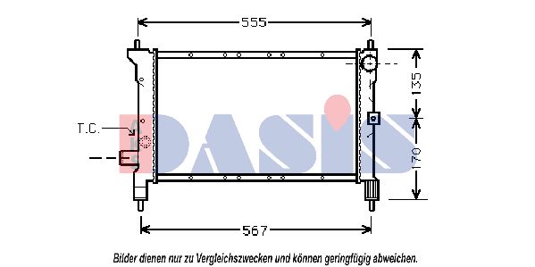 AKS DASIS Radiators, Motora dzesēšanas sistēma 020280N
